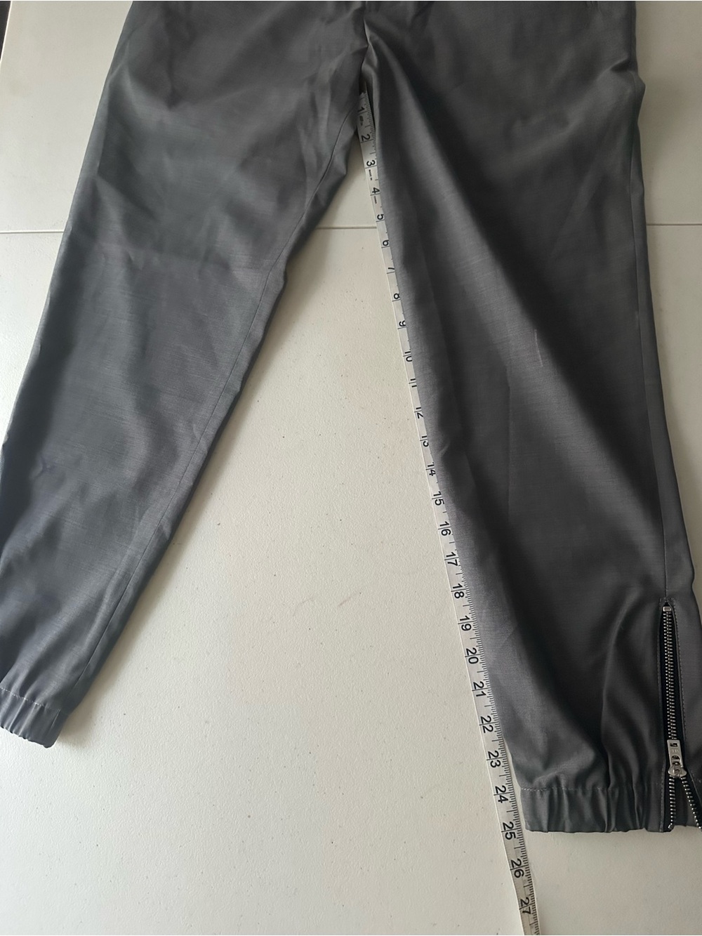The Kooples Flat Soft Grey Wool Jogger Pants NWT US 36 FR 46 - Picture 10 of 12